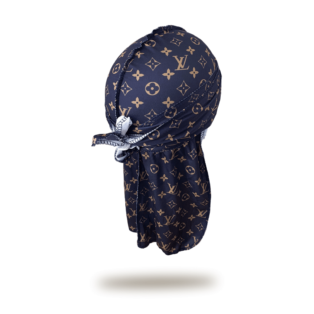Designer Durags Louis Vuitton Durag Brown Monogram Durag