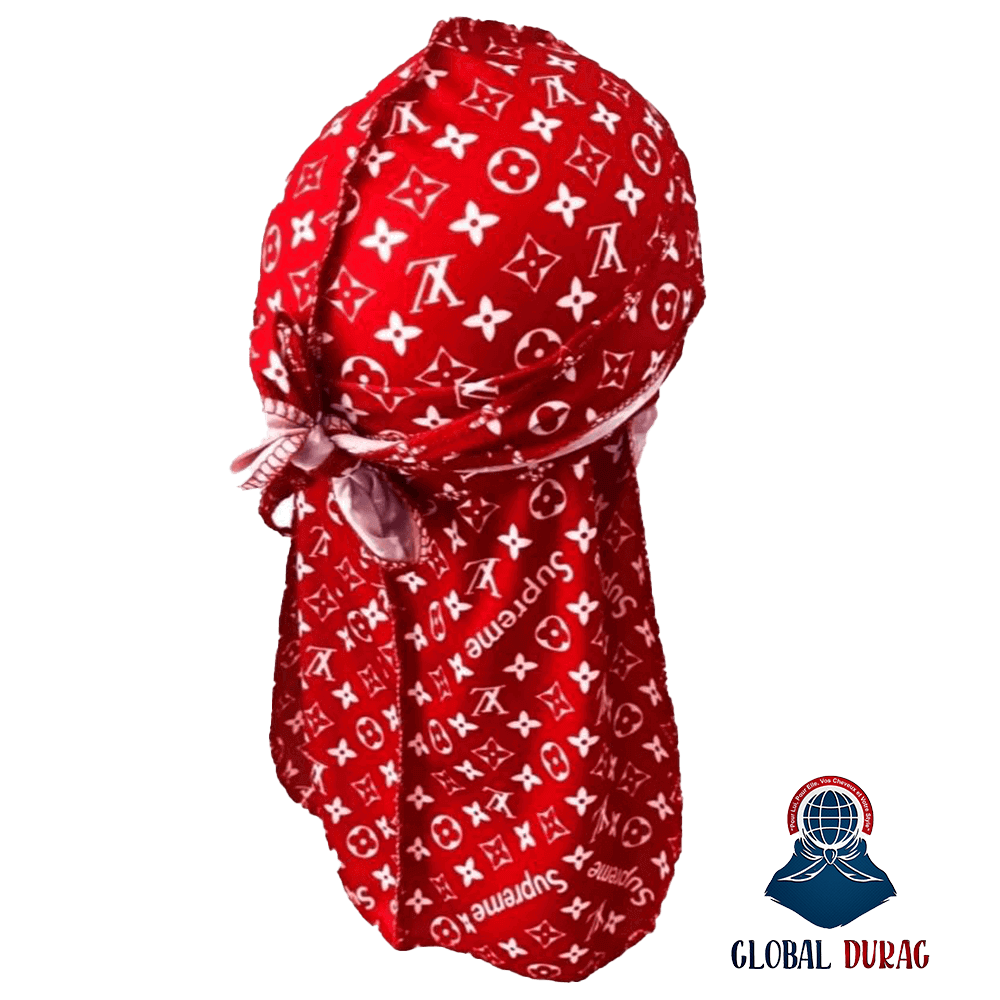 Louis Vuitton x Supreme Red Durag Global Durag