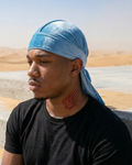 Durag aus blauem Samt 