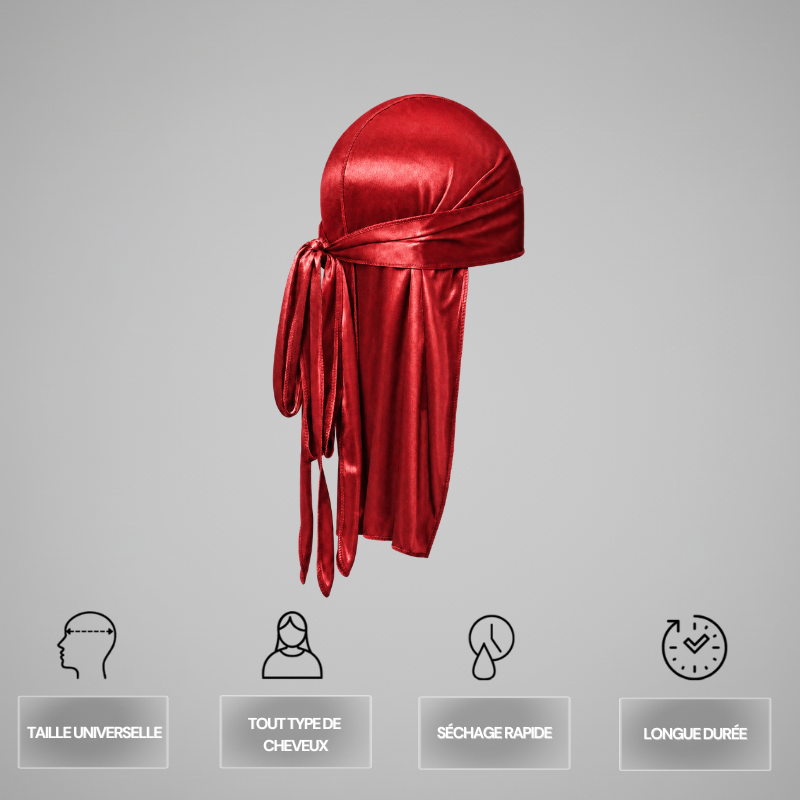 Satin Durag Schwarz