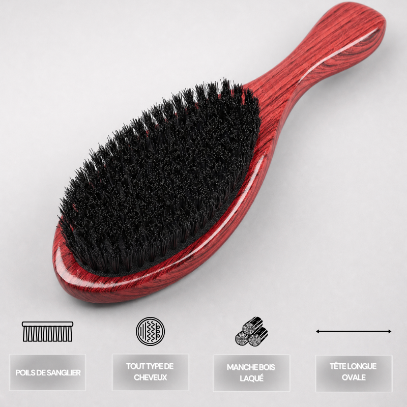 Brosse pour Waves Longue Rouge | Global Brush