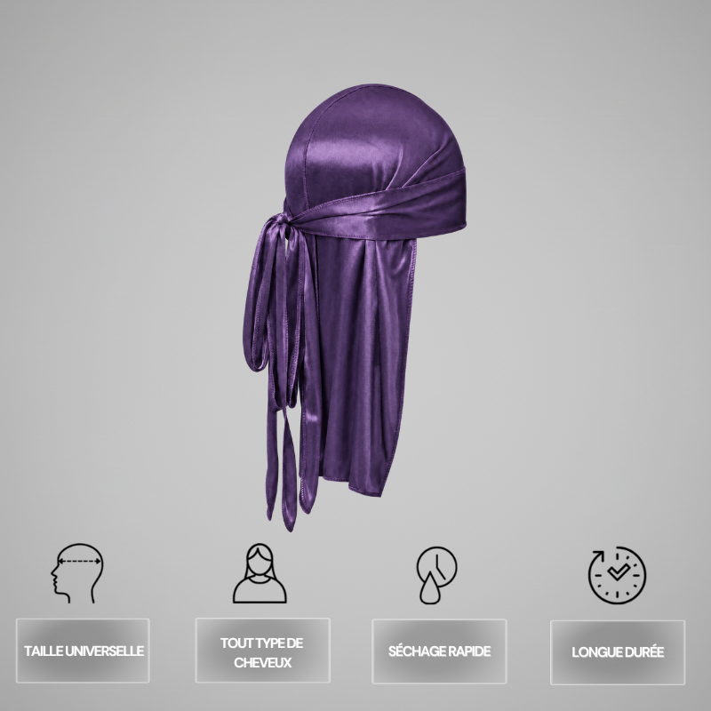 Satin Durag Schwarz