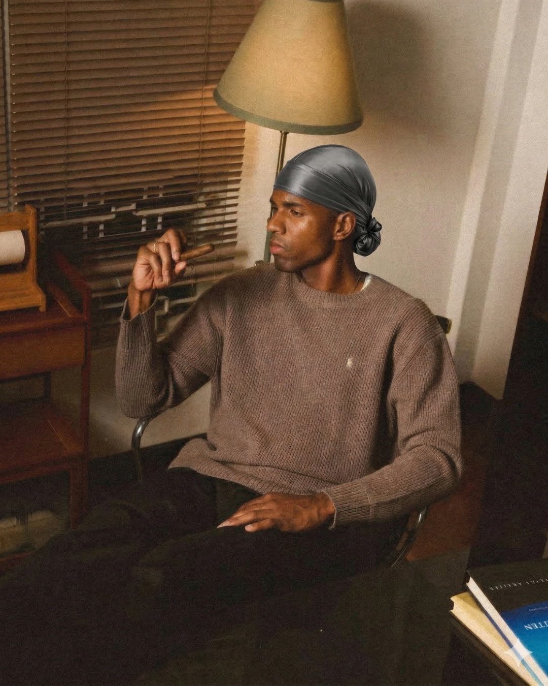Durag Satin Premium Gris