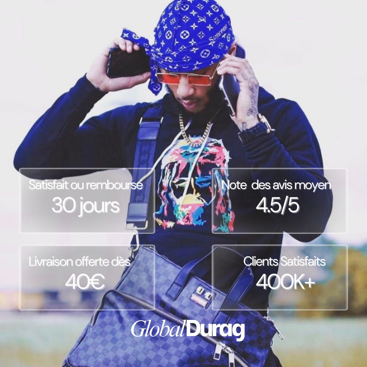 Durag SUPRM Blau