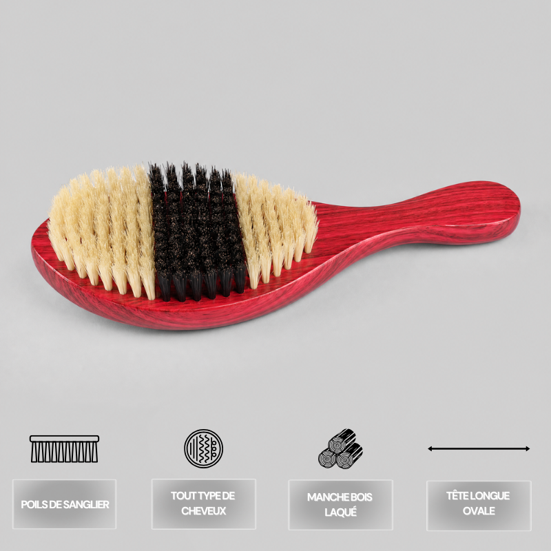 Brosse pour Waves Longue Rouge | Global Brush