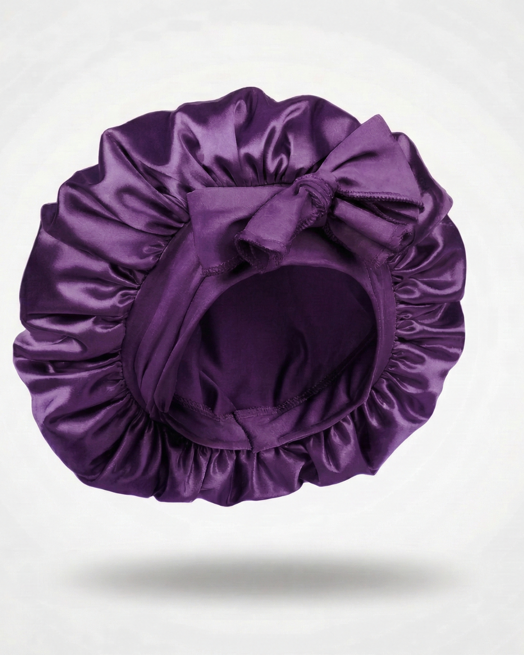 Bonnet en Satin Ajustable Violet
