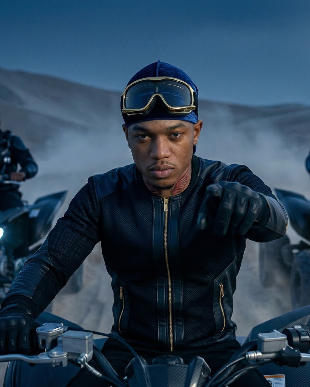 Durag En Velours Navy