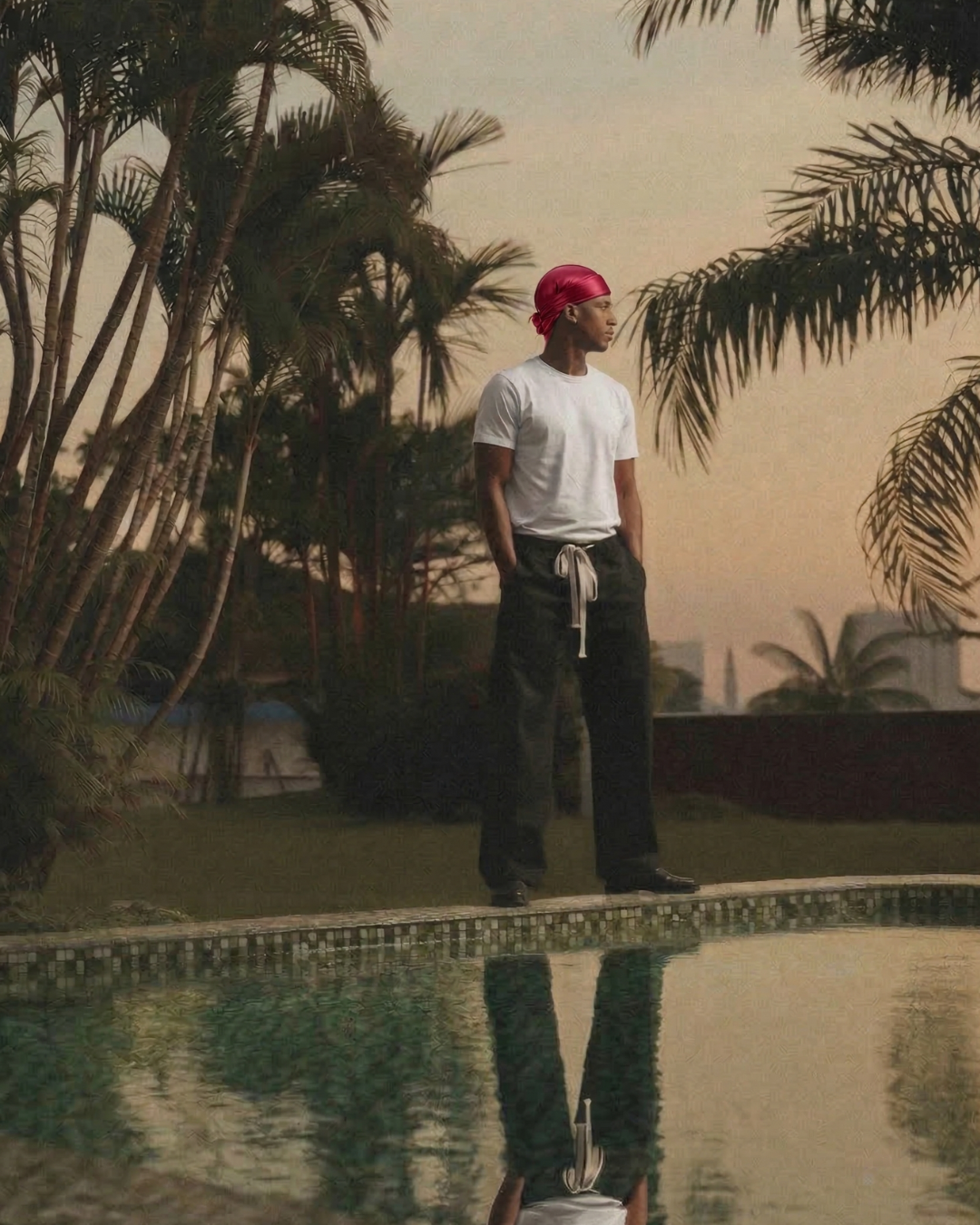 Durag en Satin Rouge