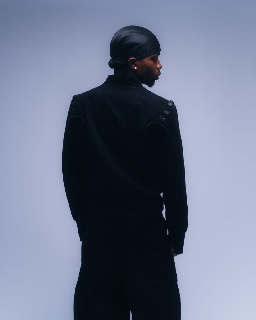 Durag en Satin Noir