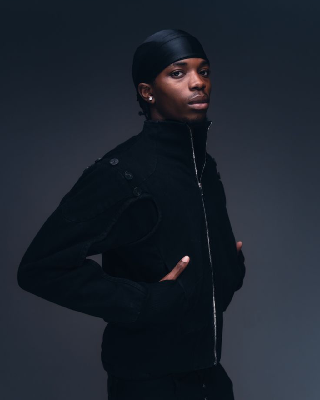 Durag en Satin Noir