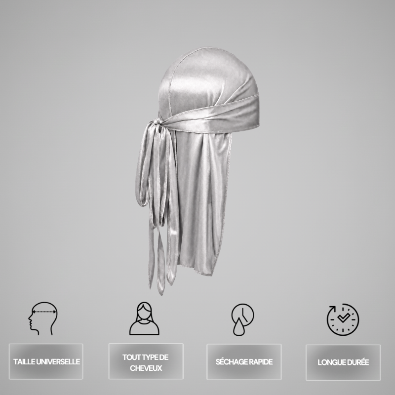Satin Durag Schwarz