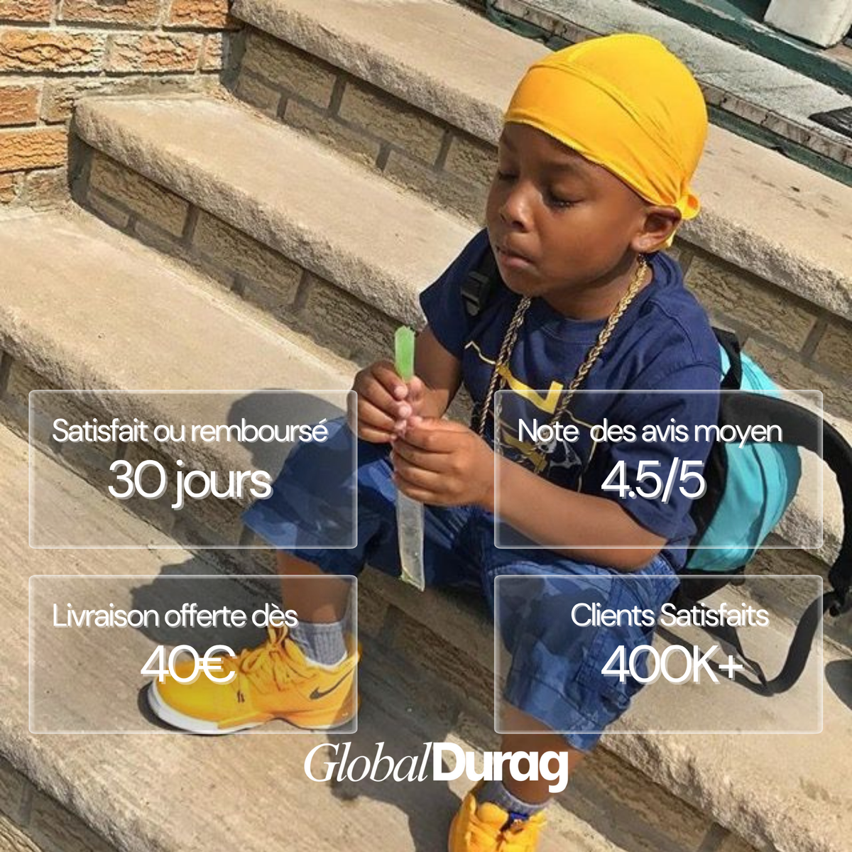 Durag Satin Premium Enfant