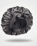 Bonnet en Satin Ajustable Gris