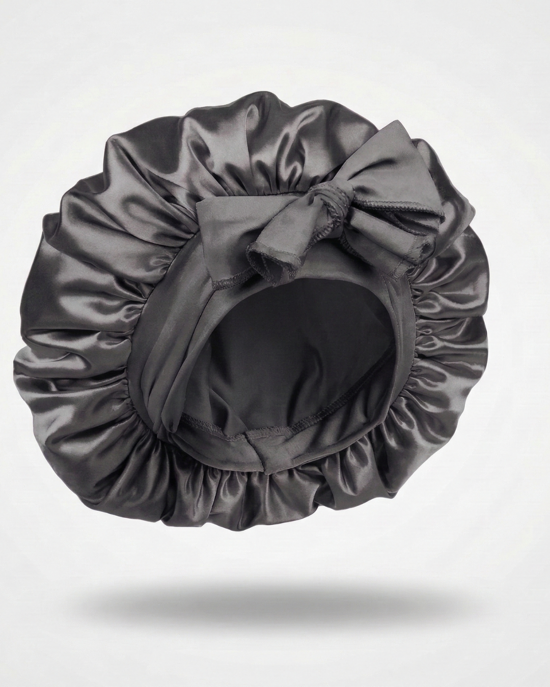 Bonnet en Satin Ajustable Gris