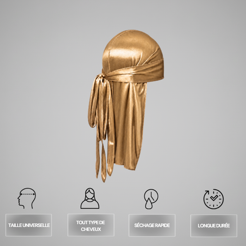 Satin Durag Schwarz