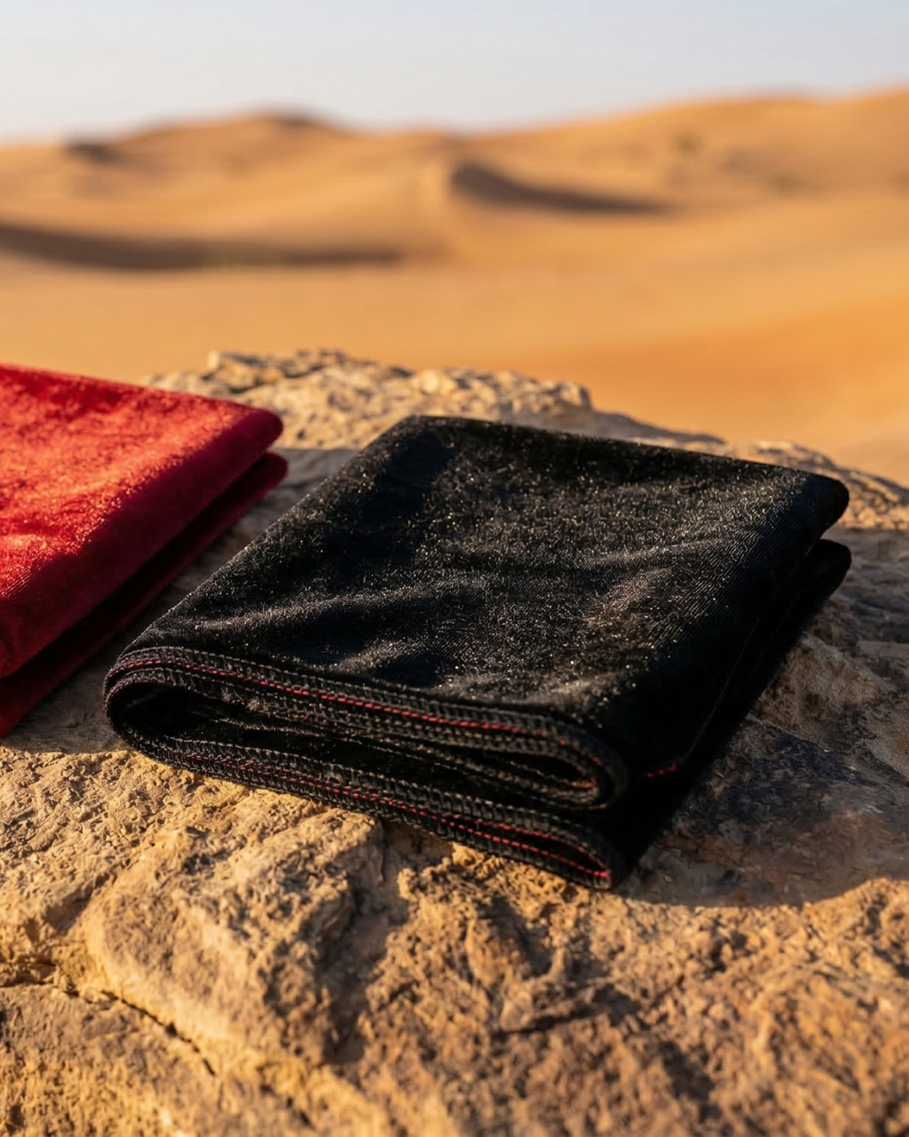 Durag aus schwarzem Samt