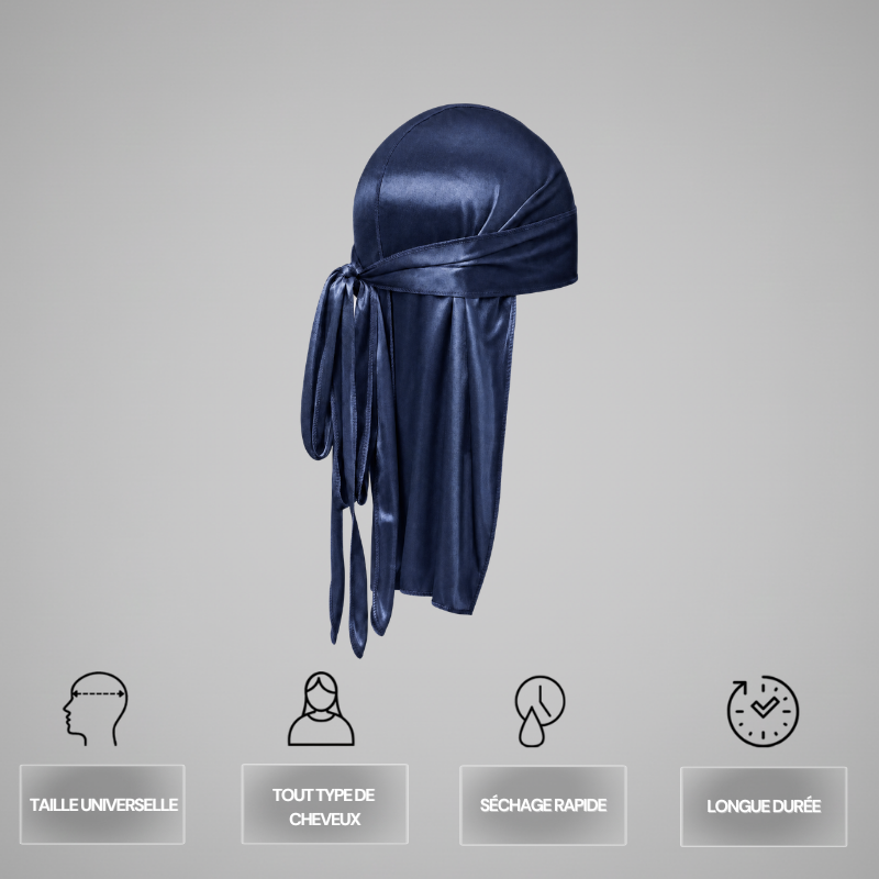 Satin Durag Schwarz