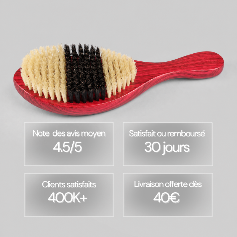 Brosse pour Waves Longue Rouge | Global Brush