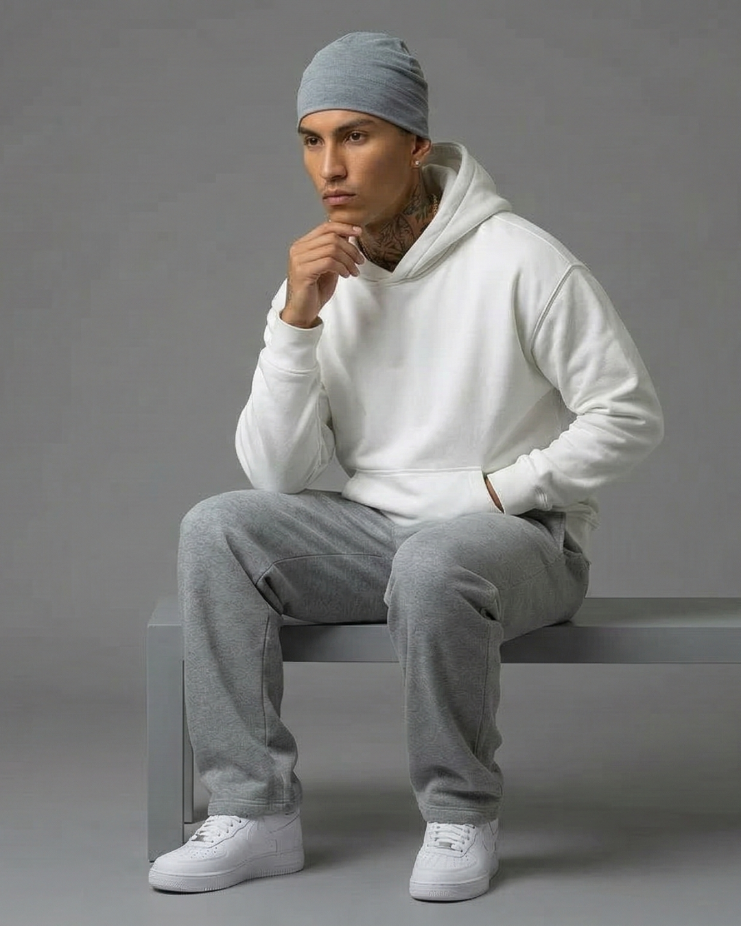 Premium Skull Cap Gris