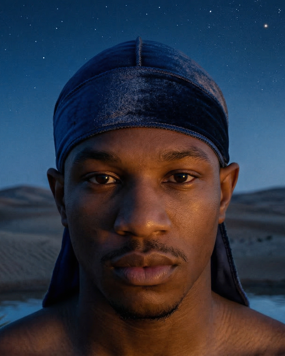 Durag En Velours Navy