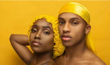 Yellow Velvet Durag + Free Hat | Global Durag