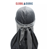 Luxury Gray Velvet Durag | Global Durag
