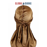 Beige Luxury Velvet Durag | Global Durag